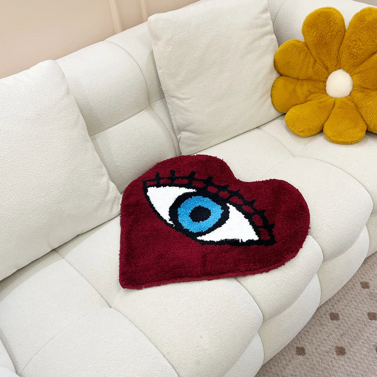 The Red Heart Rug